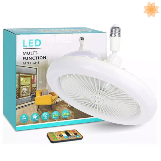 Foco Ventilador de techo con luces LED, silencioso, velocidades ajustables y modernas